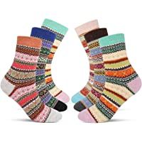 Los mejores  - Emooqi Mujer Calcetines- 6 Pares Calcetines De Algodón Niña Calcetines Divertidos｜Acogedor Transpirable｜EU Tamaño 35~42…